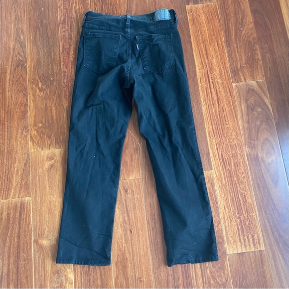 FINAL PRICE Levi’s 724 High Rise Straight Crop Jean black size 28 - Picture 5 of 9